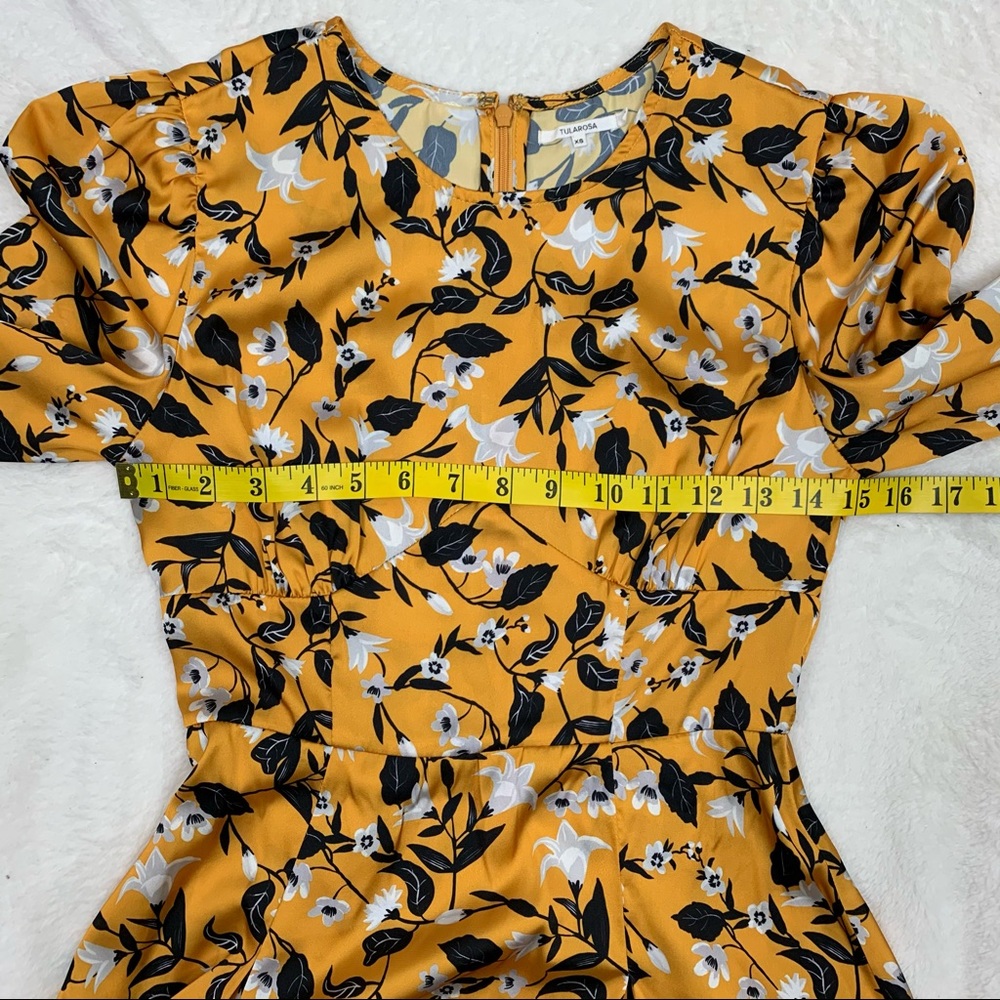 Tularosa Brixton Marigold Blossom Floral Dress XS - Picture 12 of 13